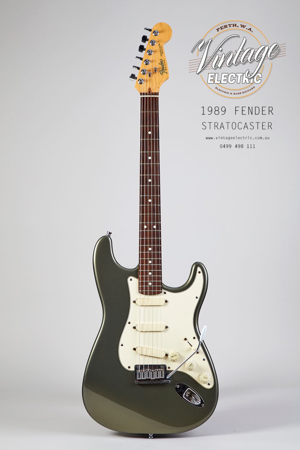 1989 Fender Stratocaster Charcoal Metallic