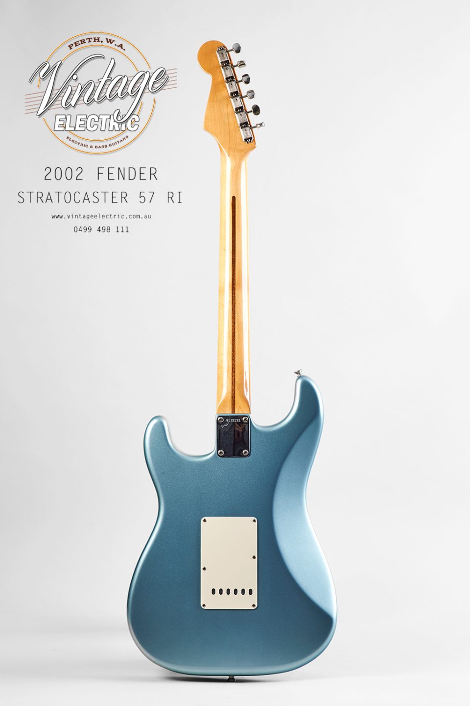 2002 Fender Stratocaster Back of Guitar