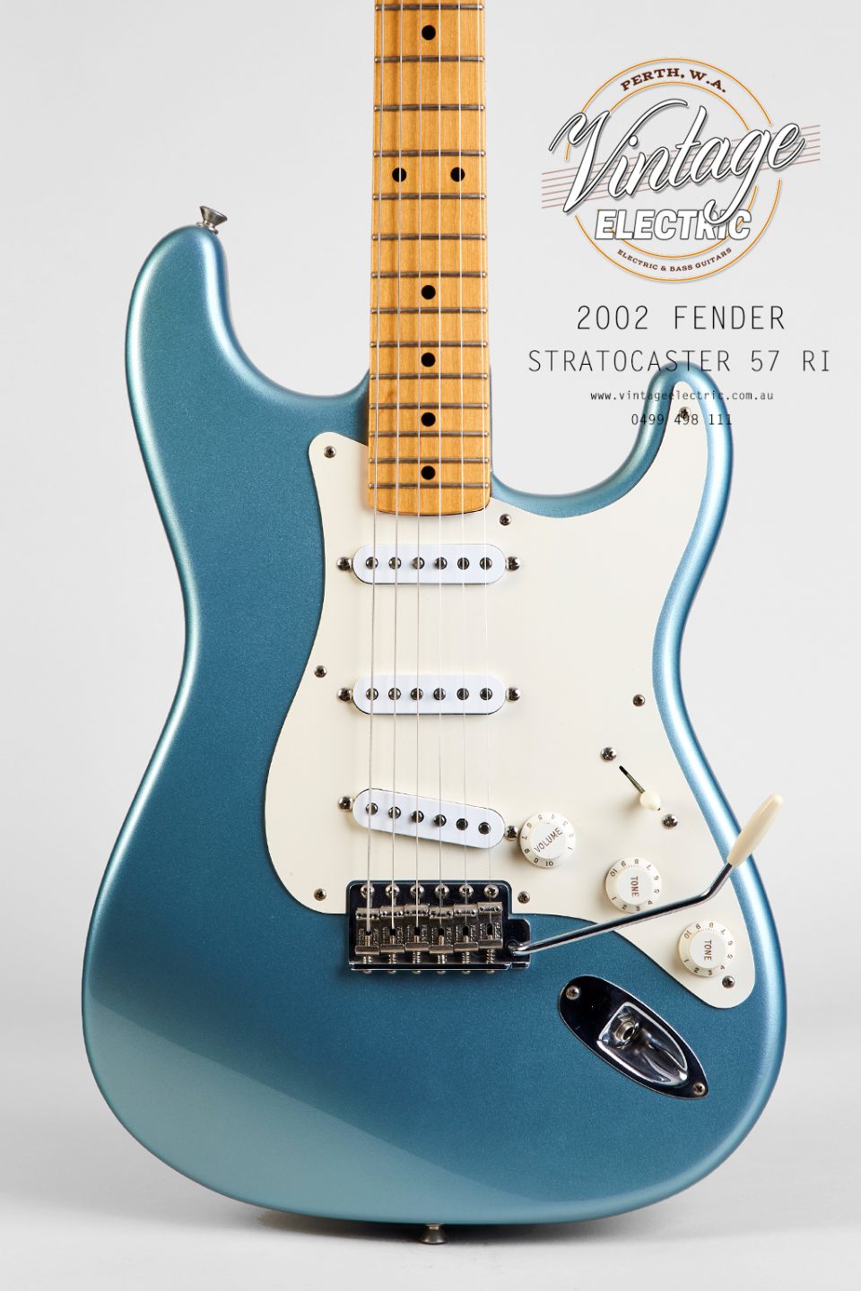 2002 Fender Stratocaster Ice Blue Metallic Body