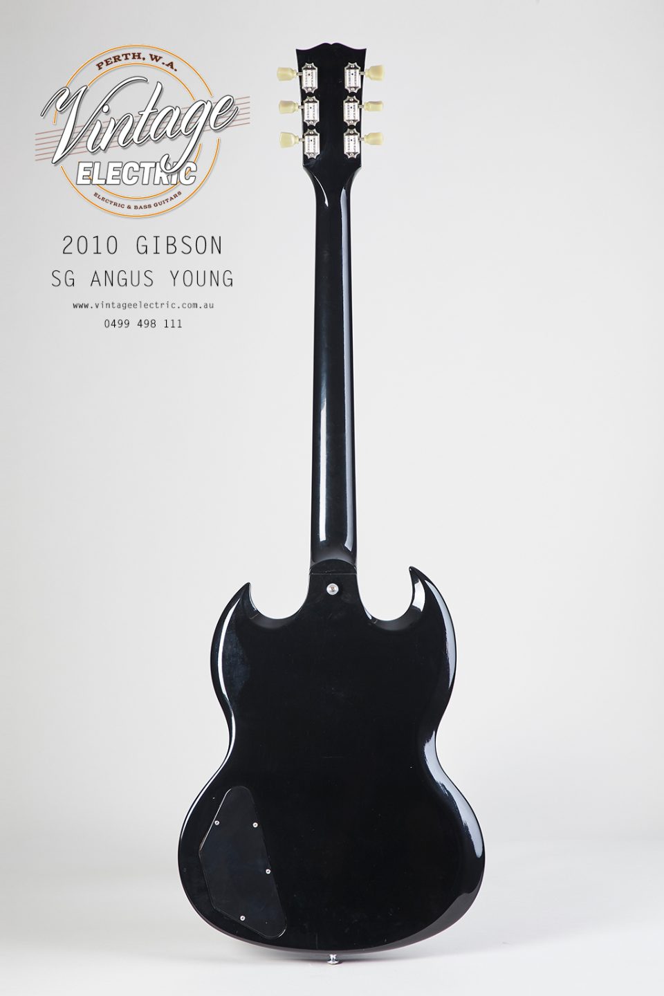2010 Gibson SG Signature Angus Back of Guitar