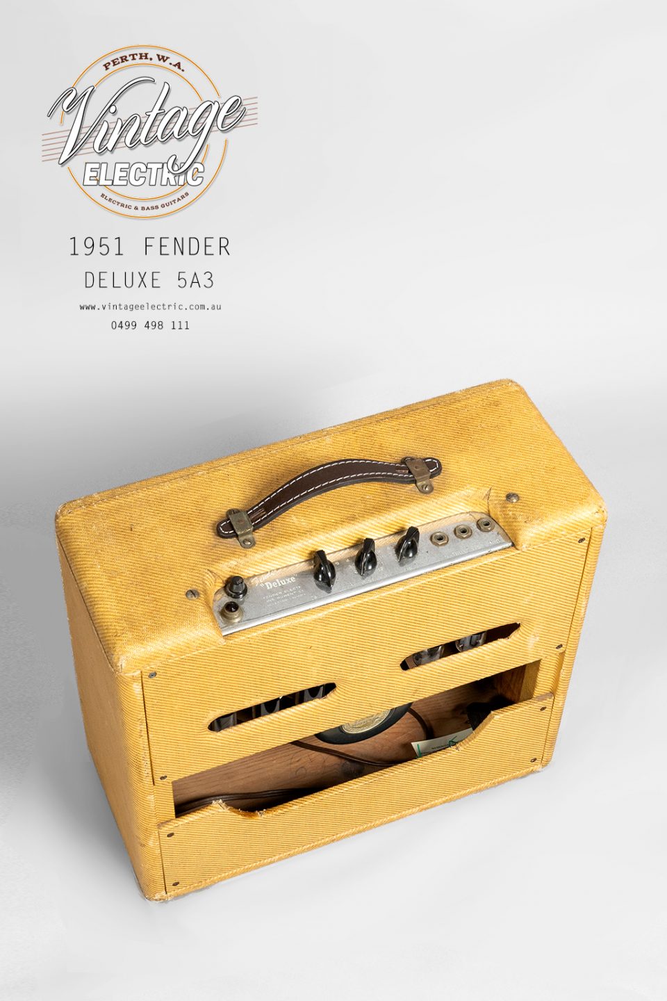 1951 Fender Deluxe Back Top