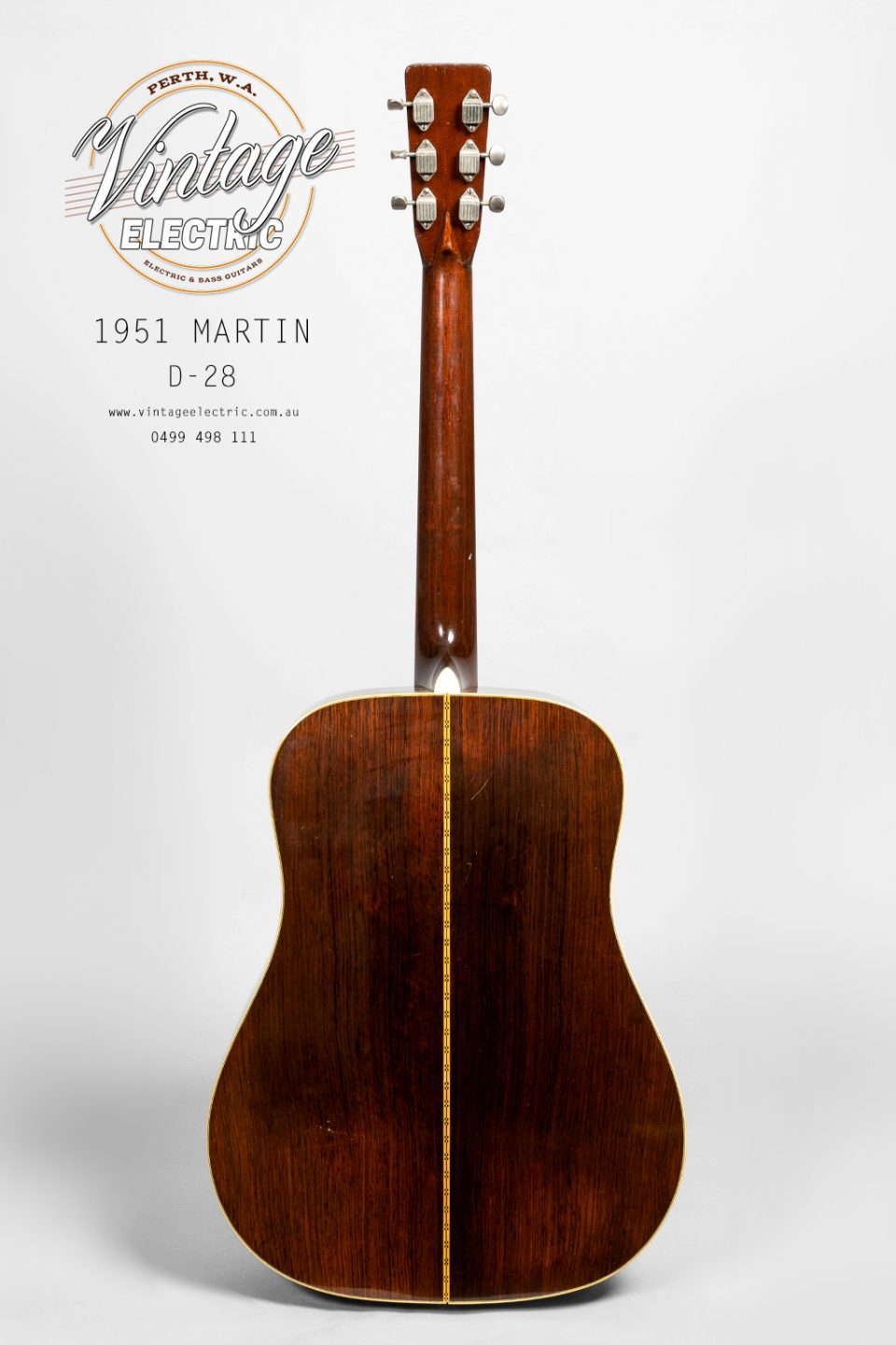 1951 Martin D28 Acoustic Rear