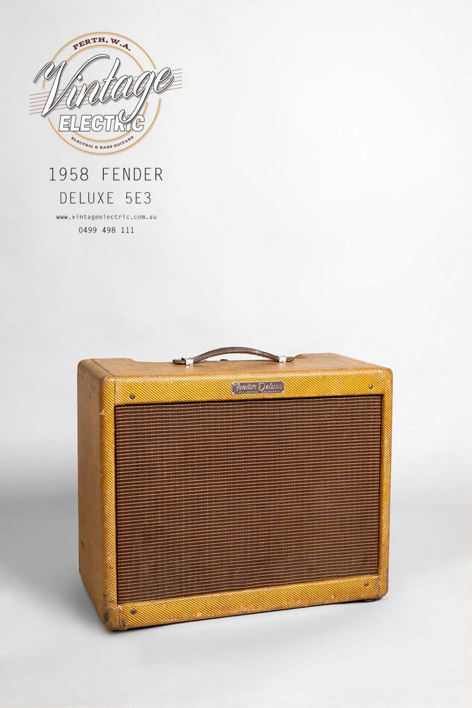 1958 Fender Deluxe 5E3 Tweed Amplifier