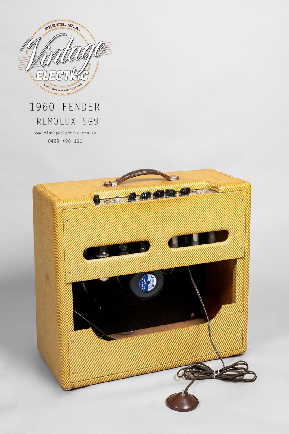 1960 Fender Tremolux 5G9 Back Speaker