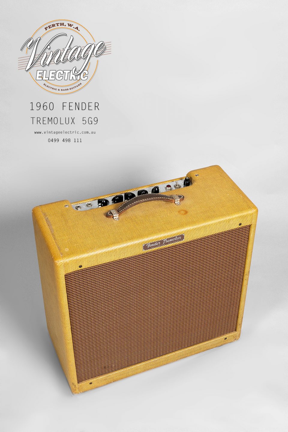 1960 Fender Tremolux 5G9 Top Panel