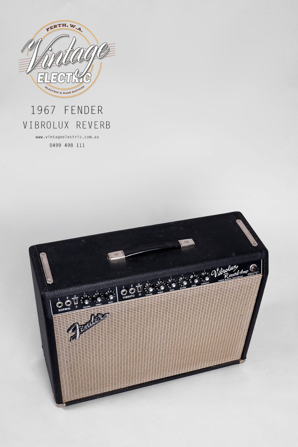 1967 Fender Vibrolux Reverb Top Amp