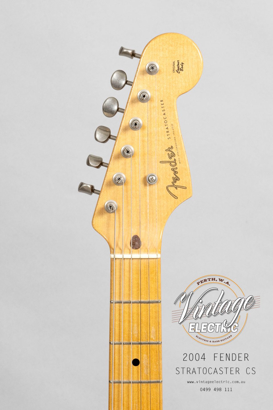 2004 Fender Stratocaster CS Kendrick Headstock