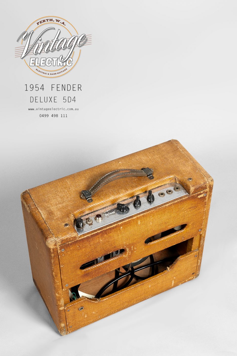 1954 Fender Deluxe Back Top
