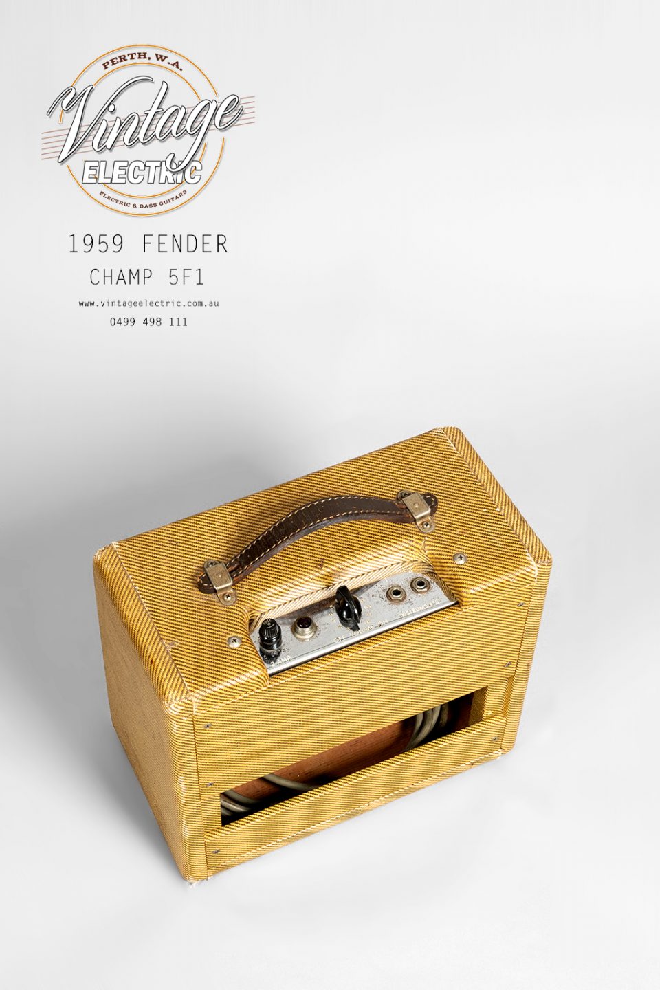 1959 Fender Champ 5F1 Back Top