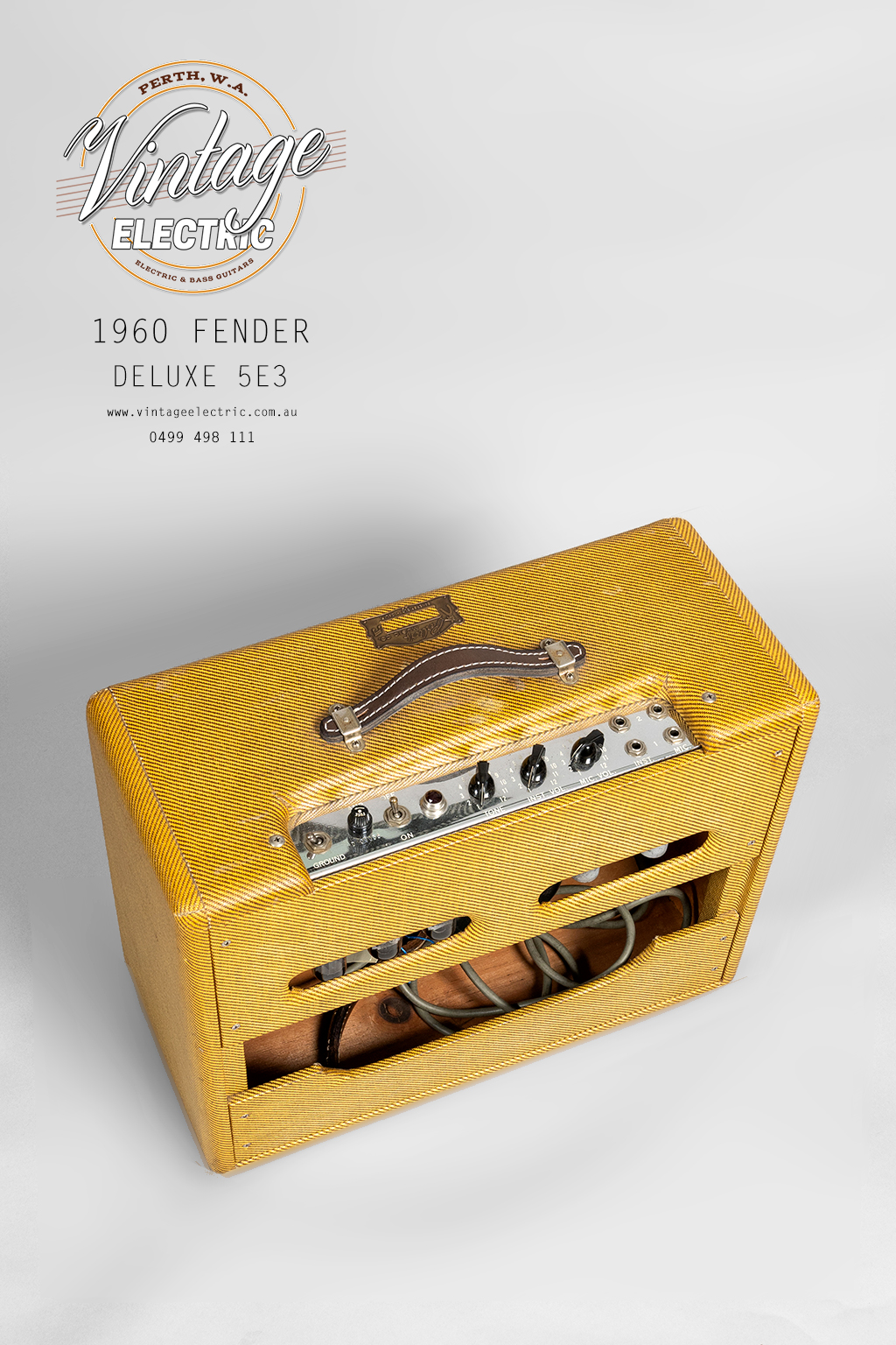 1960 Fender Deluxe 5E3 Tweed Amplifier | Vintage Electric