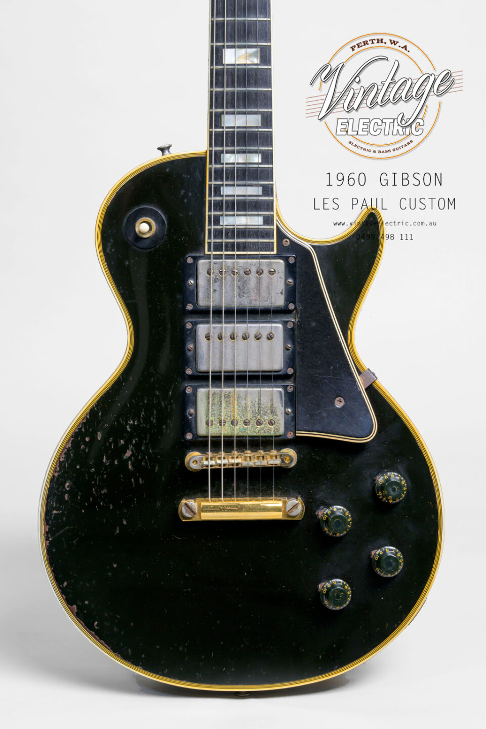 1960 Gibson Les Paul Custom Black Beauty Body