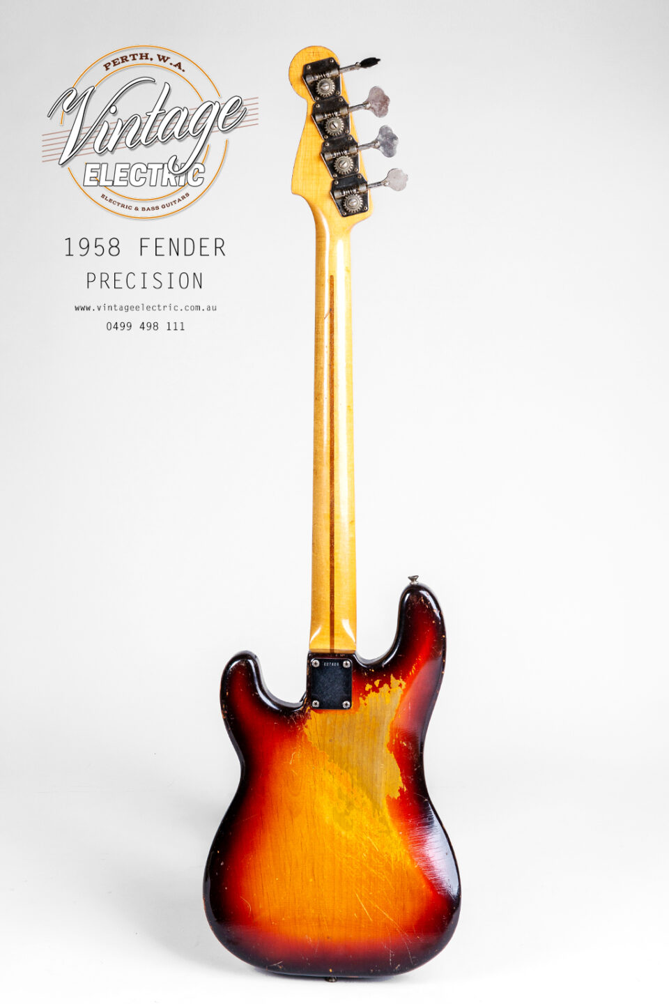 1958 Fender Precision Bass Back