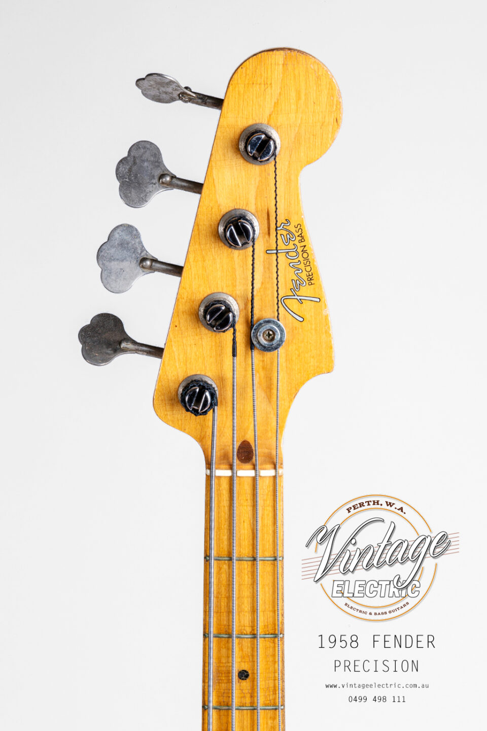 1958 Fender Precision Bass Headstock
