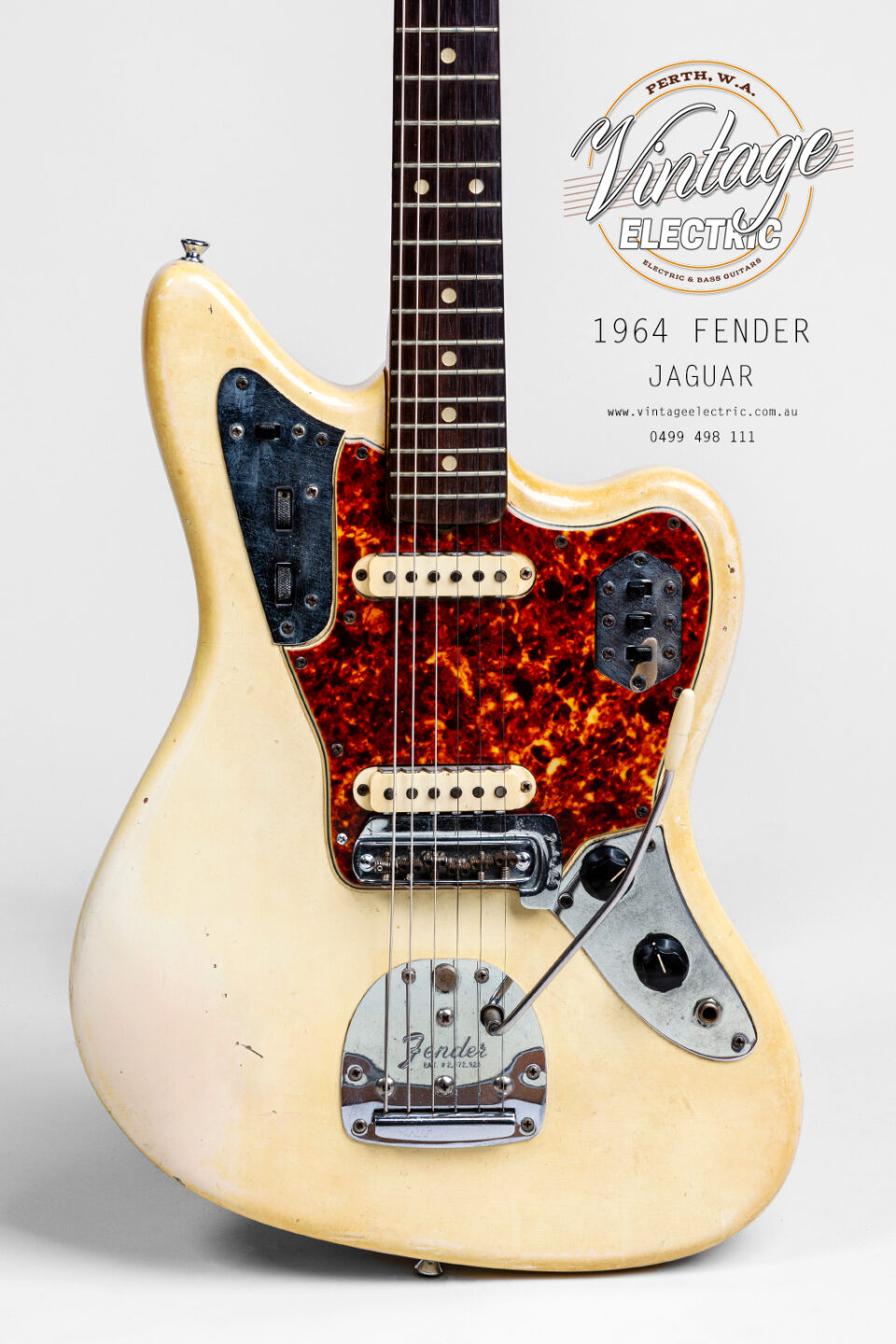 1964 Fender Jaguar Olympic White Body
