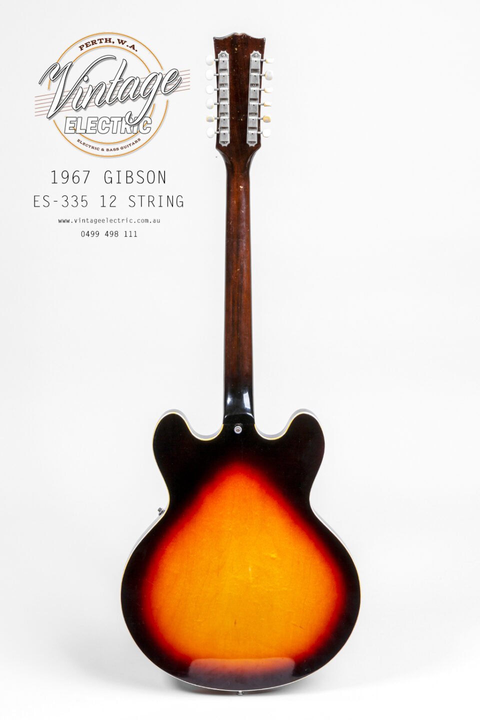 1967 Gibson 335 Rear Guitar