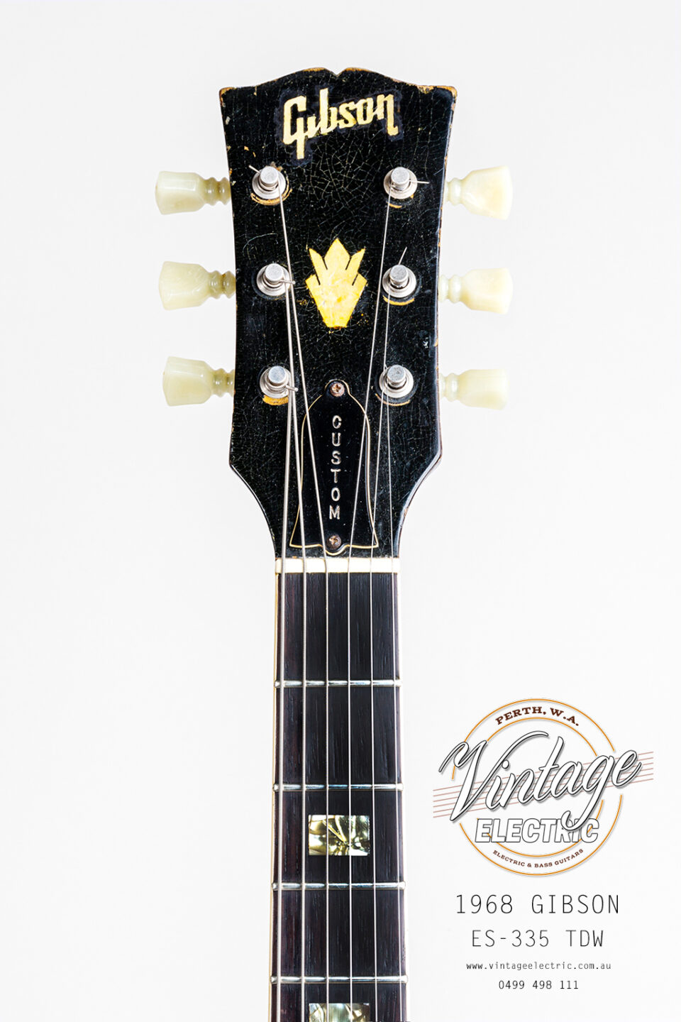 1968 Gibson ES-335 TDW Headstock