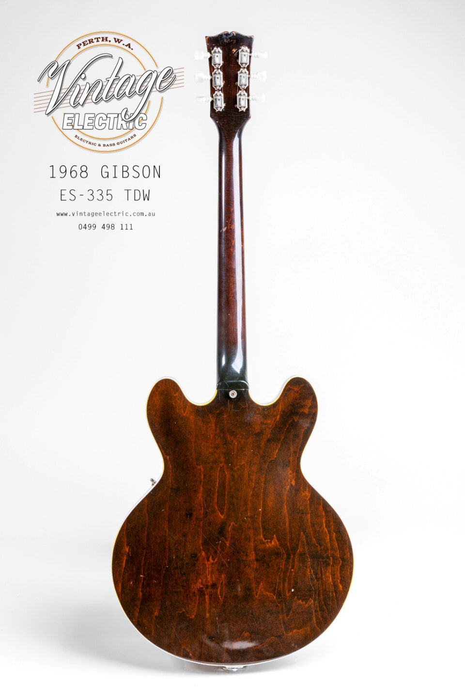 1968 Gibson ES-335 TDW Rear Guitar