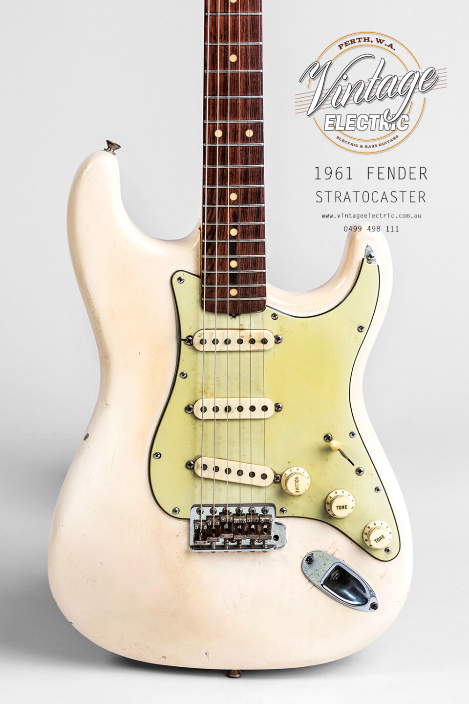 1961 Fender Stratocaster Body in Olympic White