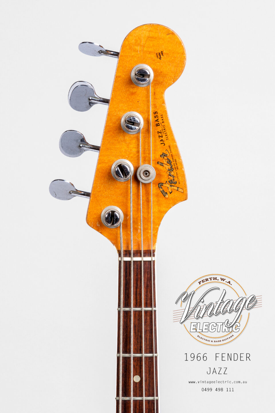 1966 Fender Jazz Bass Headstock