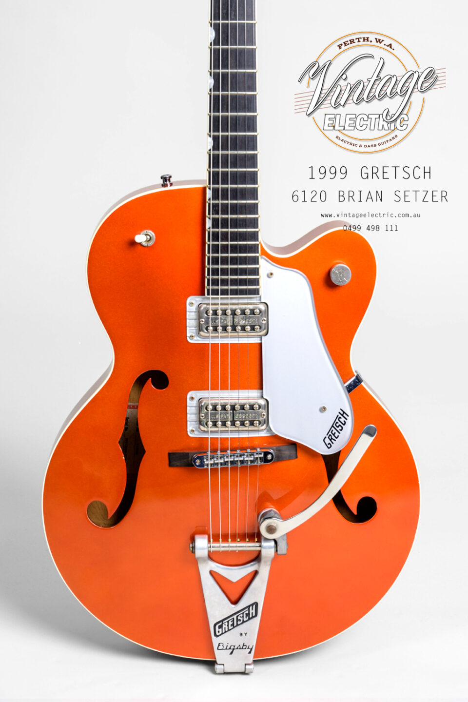 1999 Gretsch Orange 6120 Brian Setzer Body