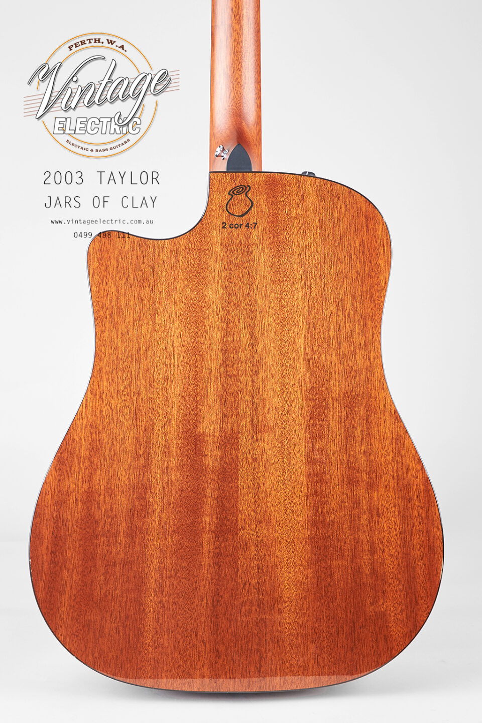 2003 Taylor Jars Of Clay Back of Body