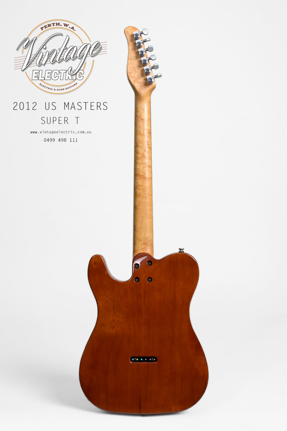 2012 US Masters Super T Back of Guitar