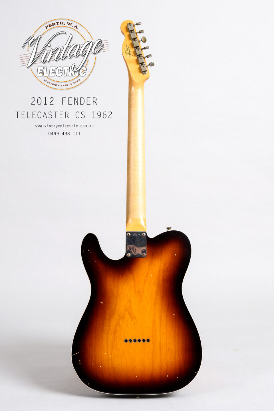 2012 Fender Telecaster CS 1962 Back
