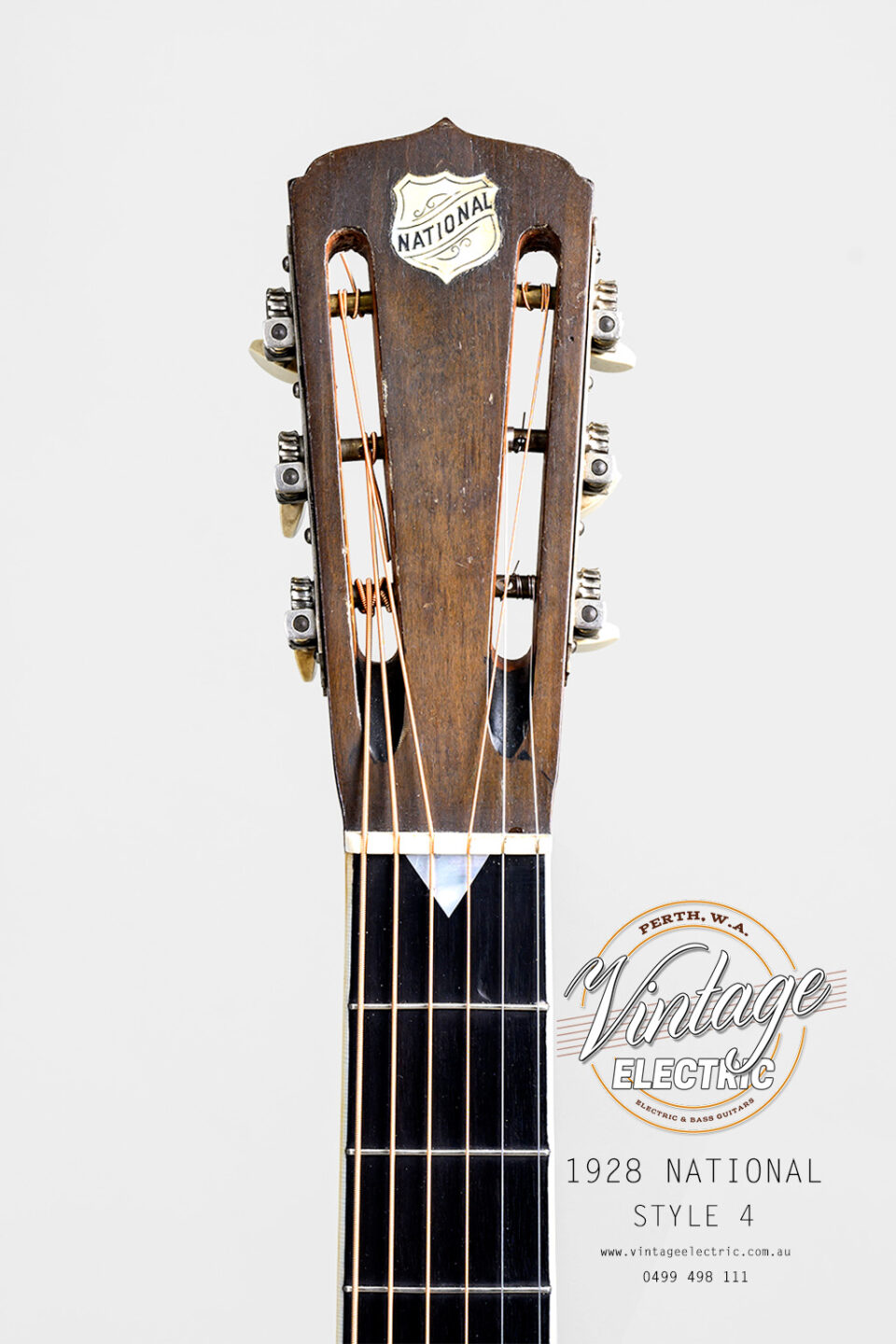 1928 National Style 4 Headstock