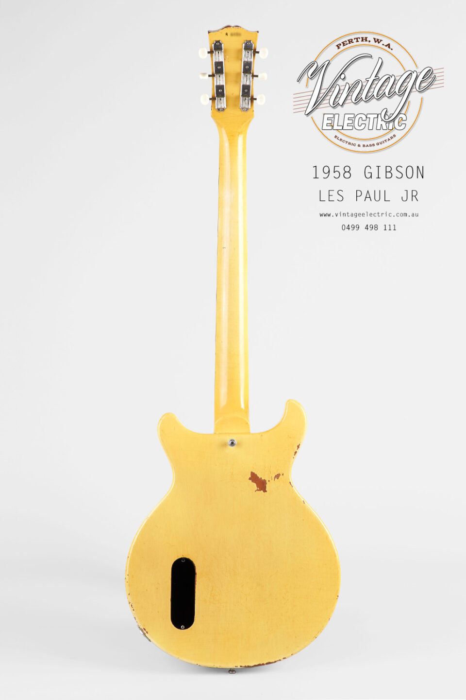 1958 Gibson Les Paul Back of Guitar