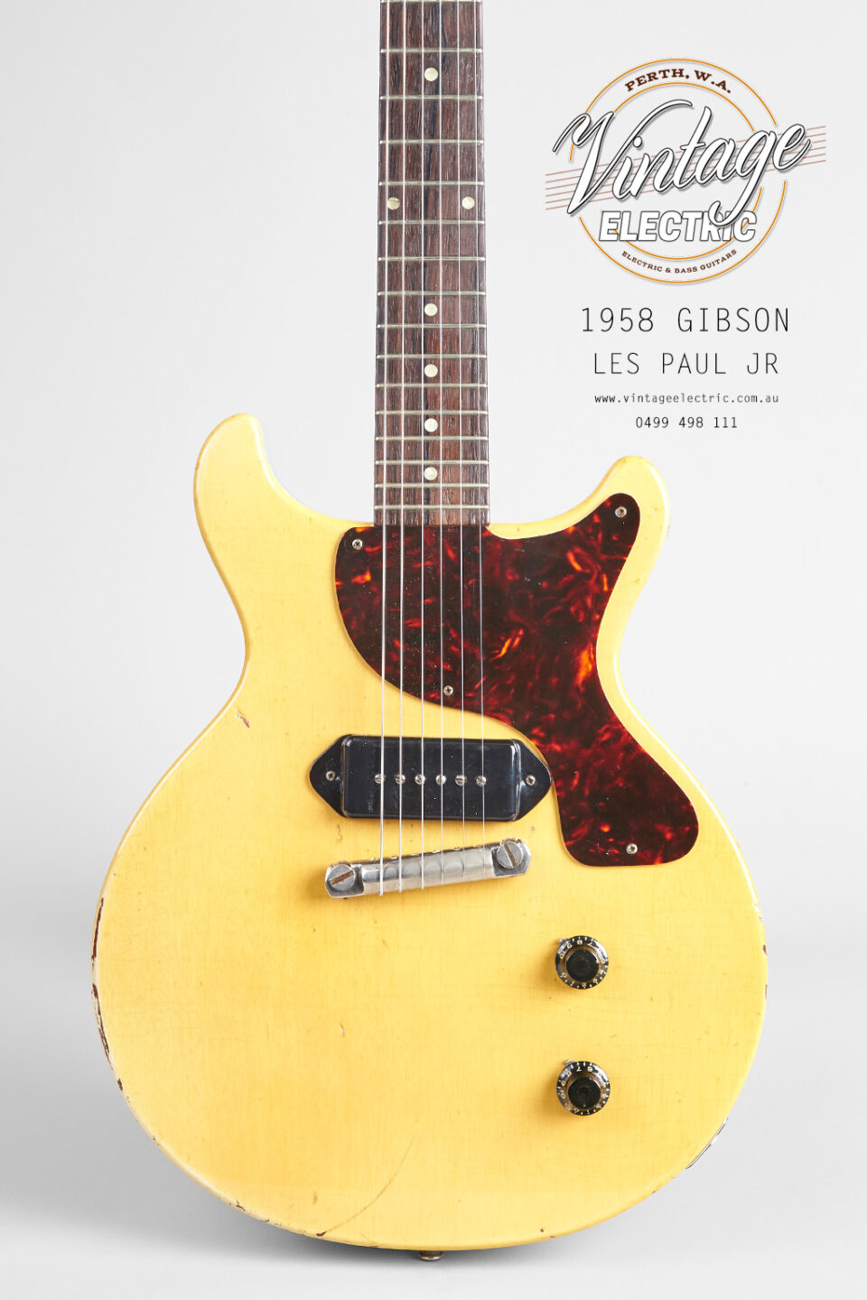 1958 Gibson Les Paul Jr TV Yellow Body