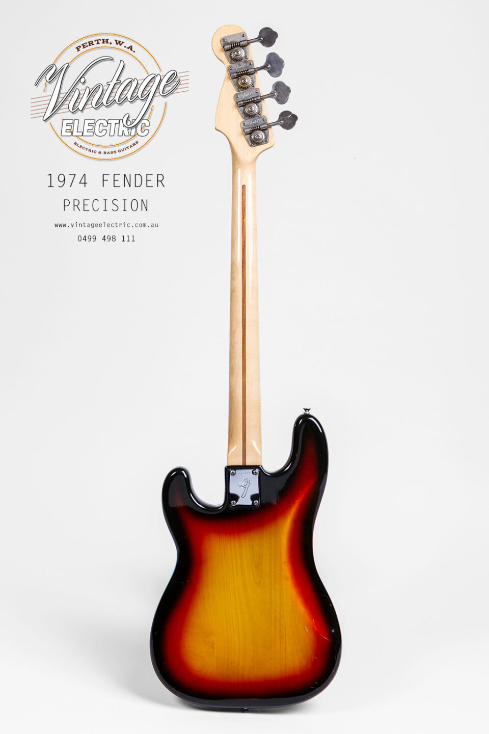 1974 Fender Precision Bass Back