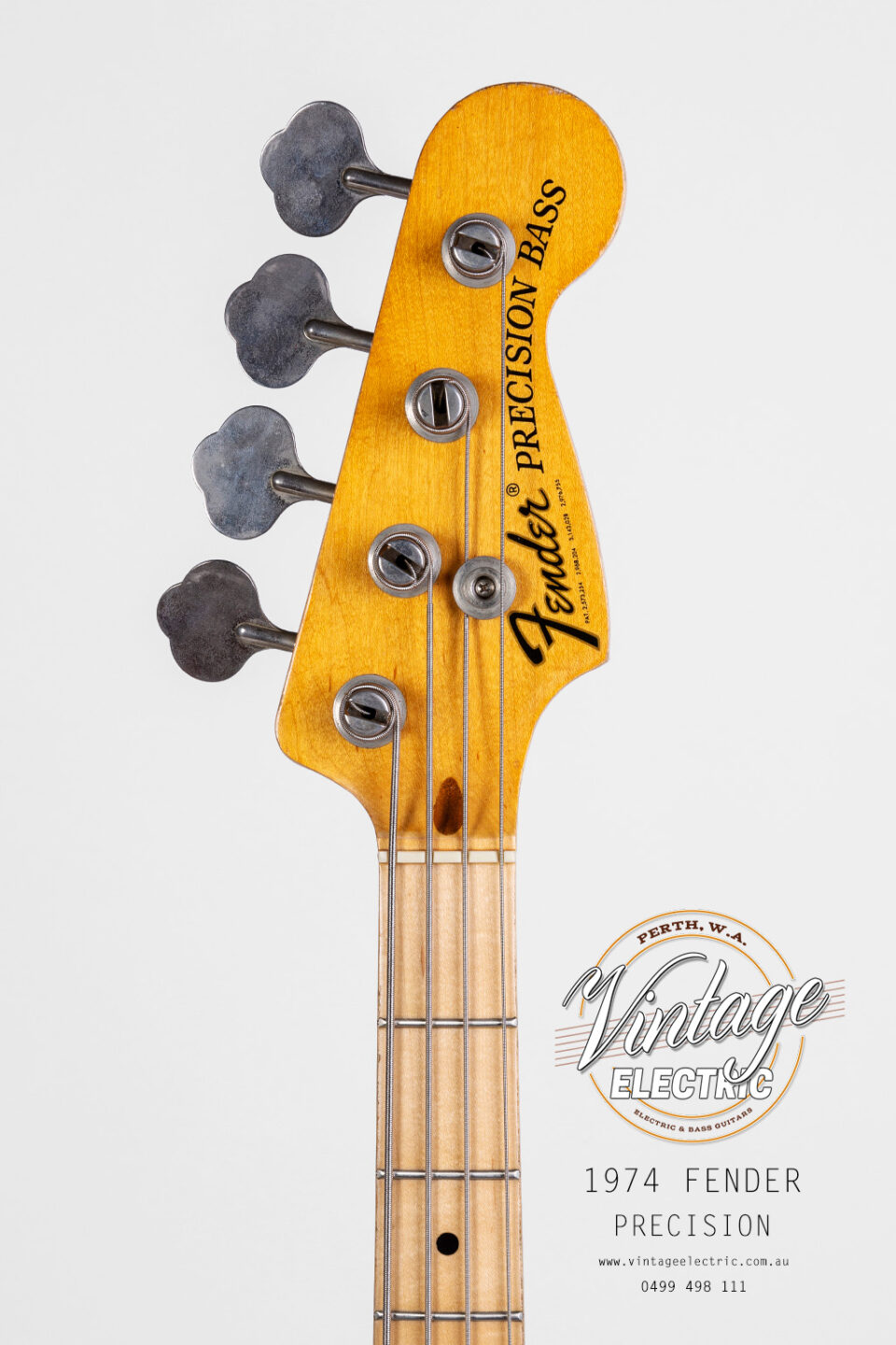 1974 Fender Precision Bass Headstock