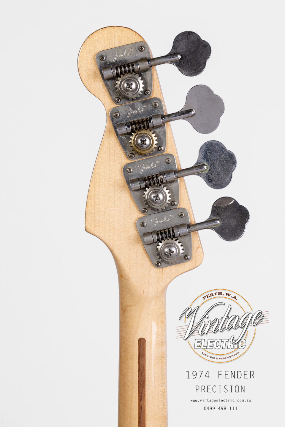 1974 Fender Precision Reverse Headstock
