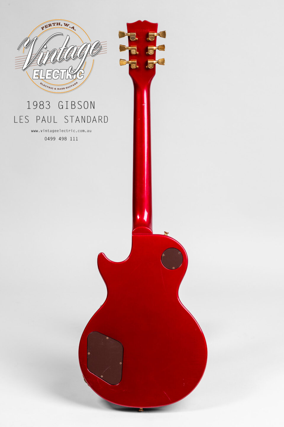 1983 Gibson Les Paul Standard Back of Guitar