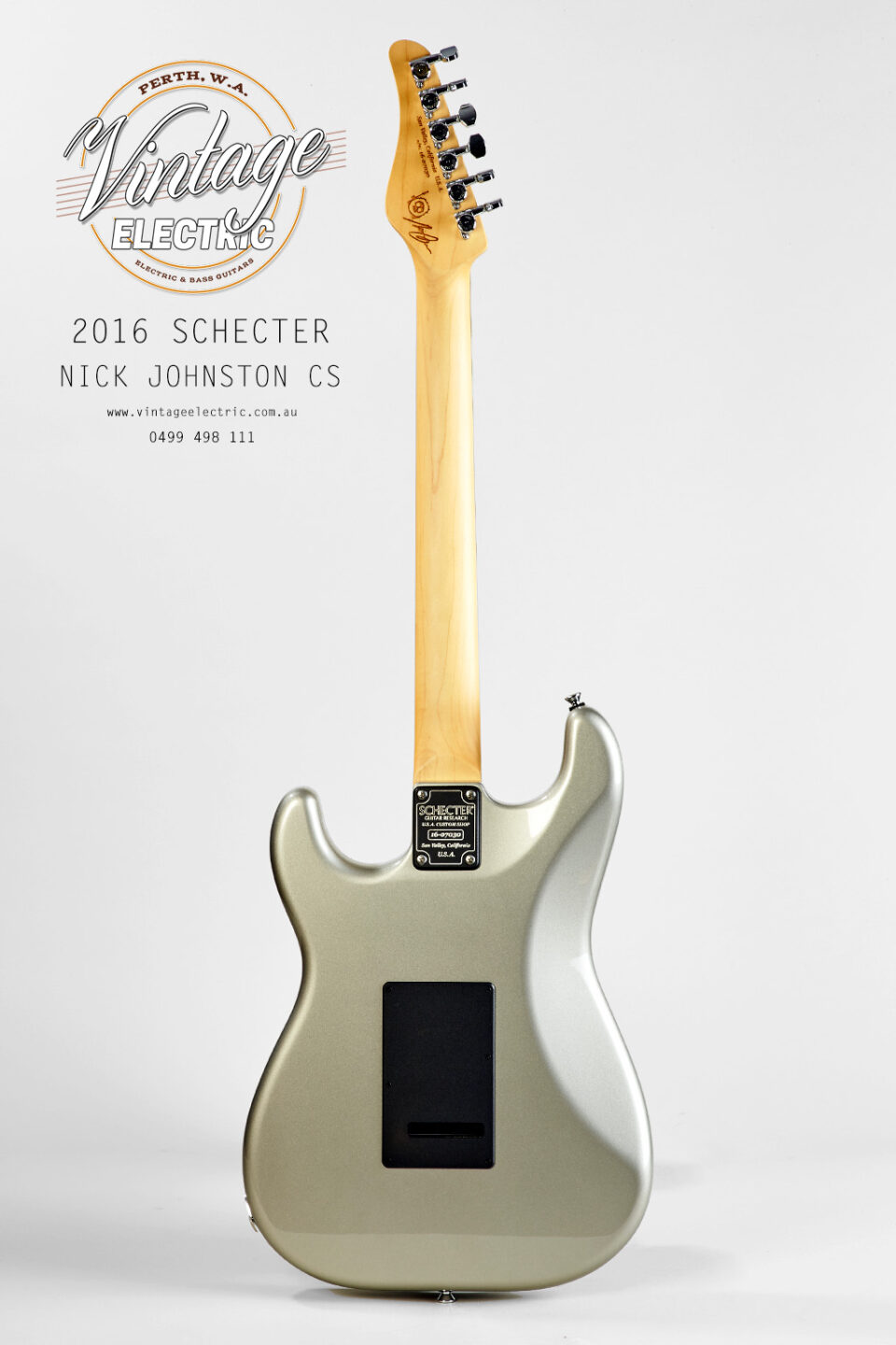 2016 Schecter Custom Nick Johnston Rear
