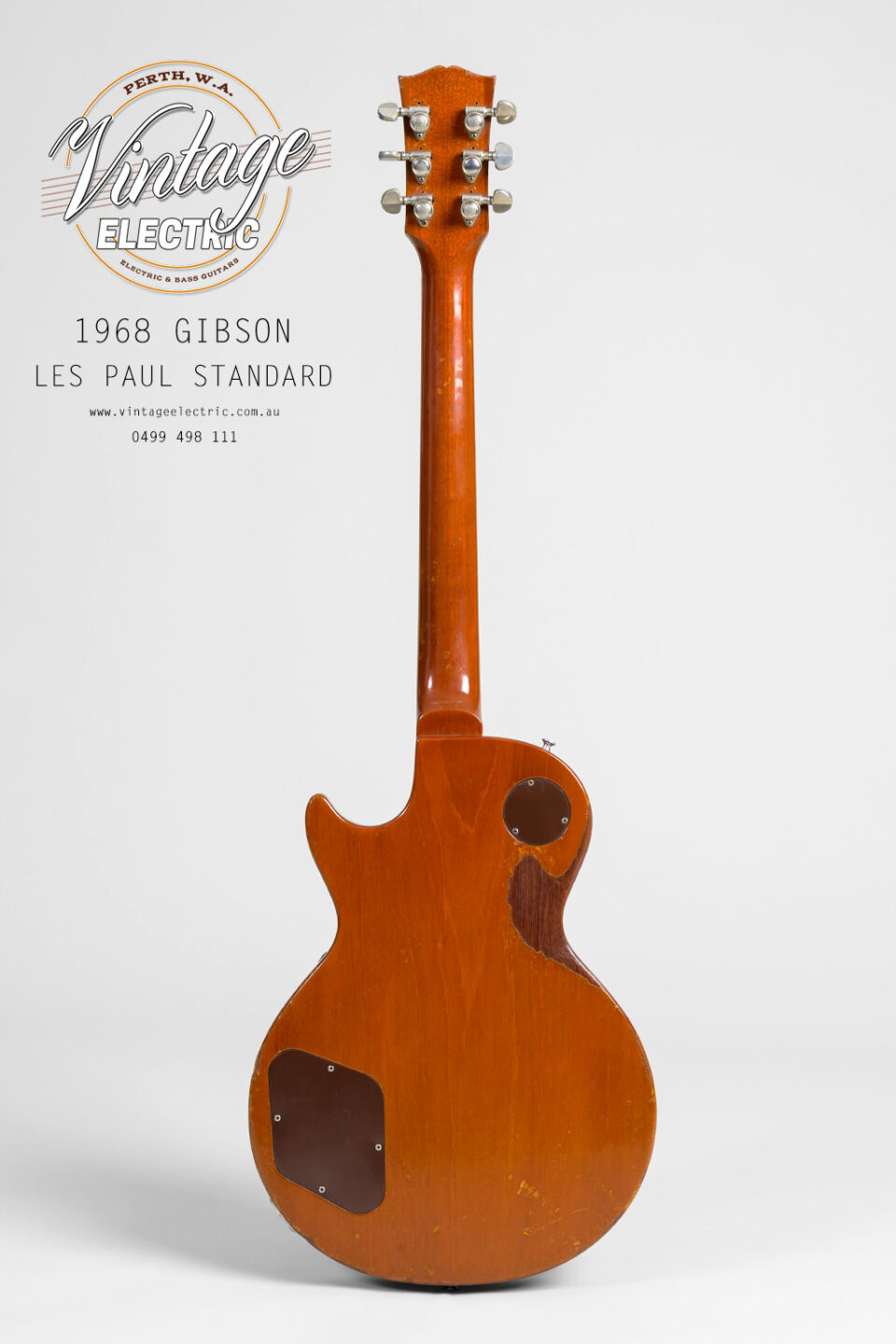 1968 Gibson Les Paul Back of Guitar