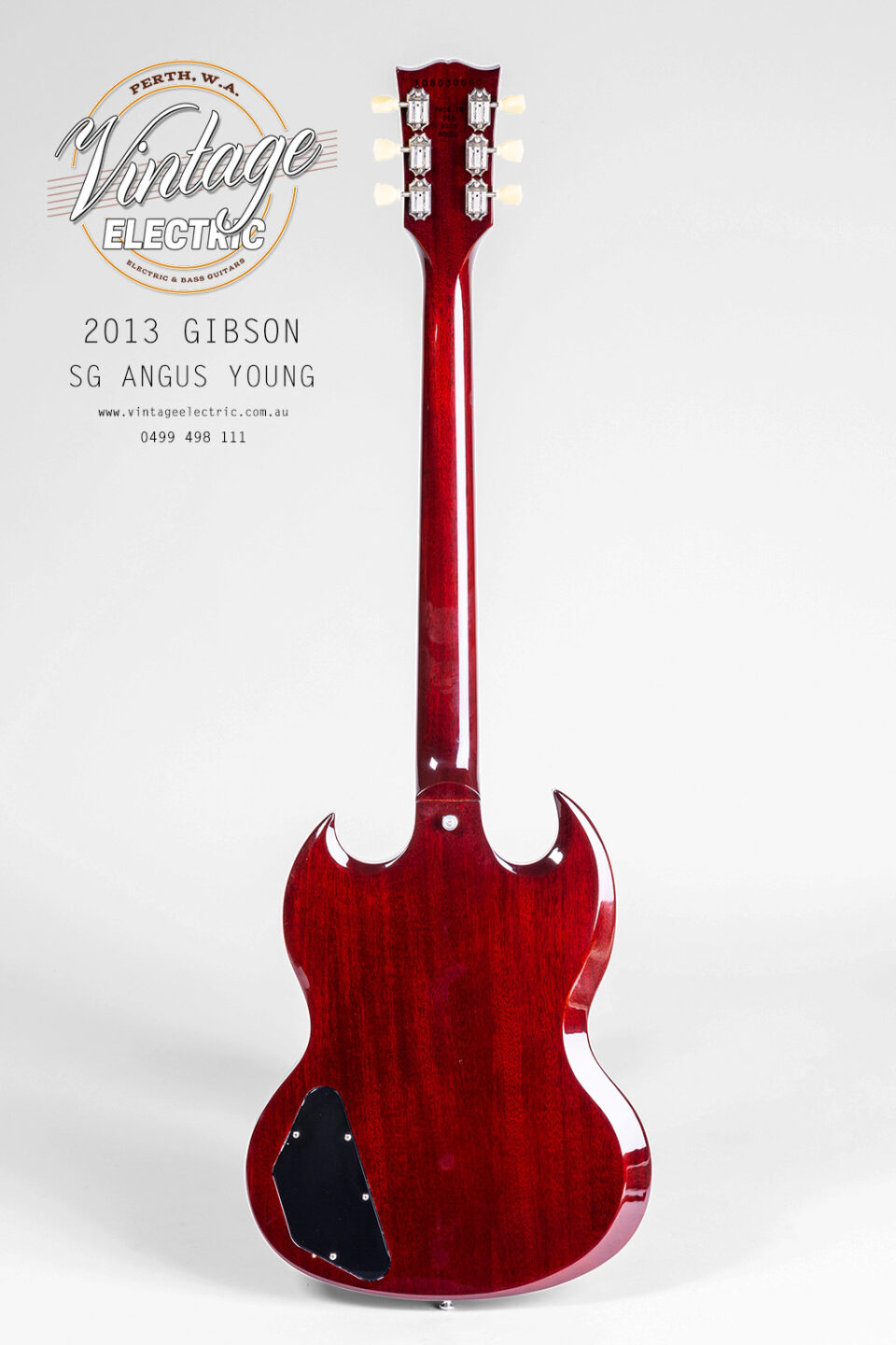 2013 Gibson SG Angus Back of Guitar 3