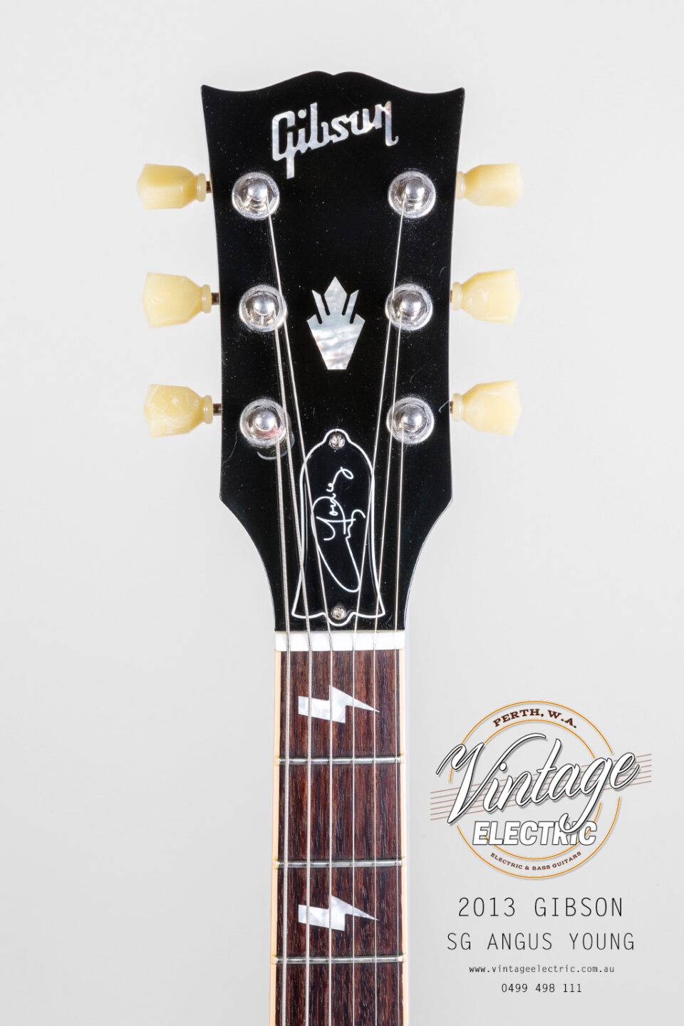 2013 Gibson SG Angus Headstock 3