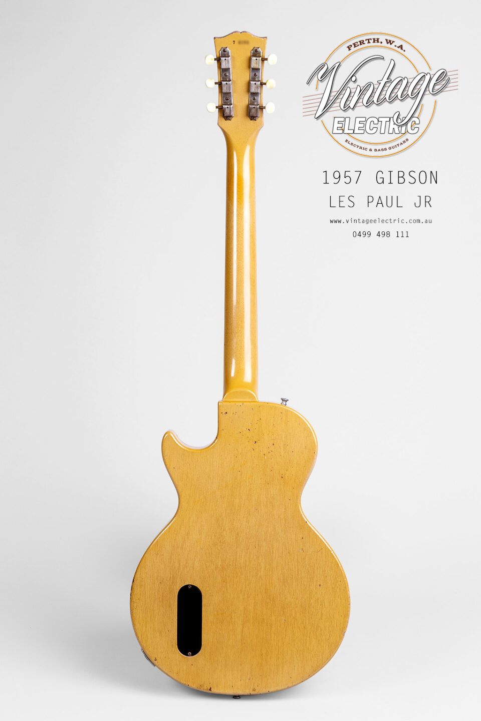 1957 Gibson Les Paul Back of Guitar