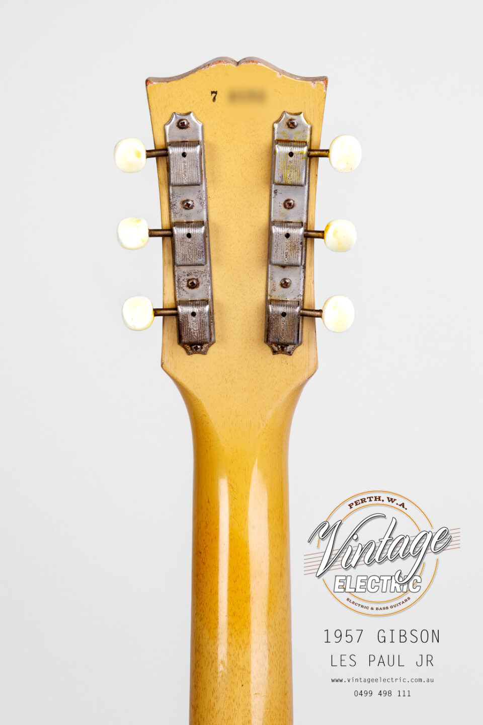 1957 Gibson Les Paul Back of Headstock