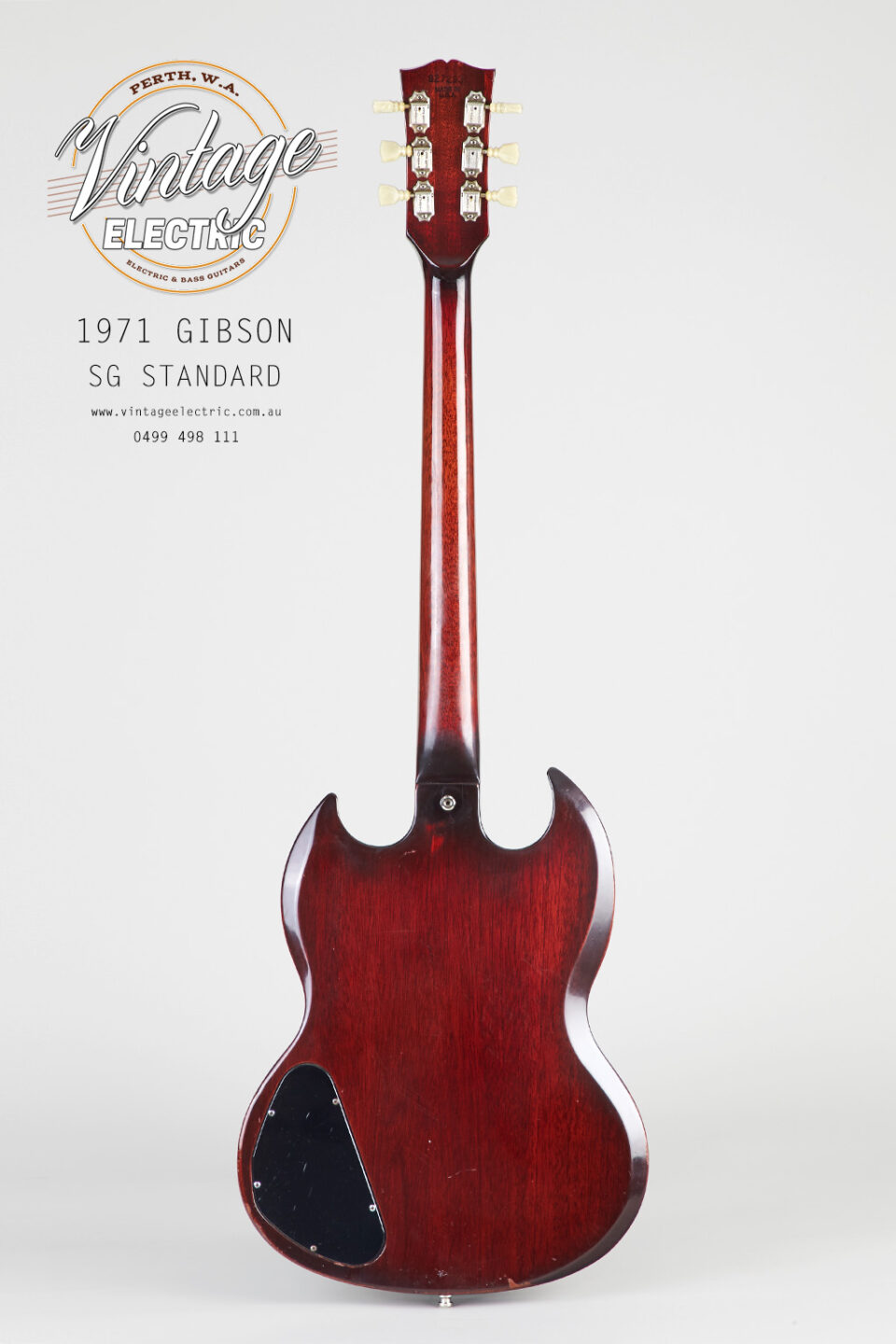 1971 Gibson SG Standard Back of Guitar