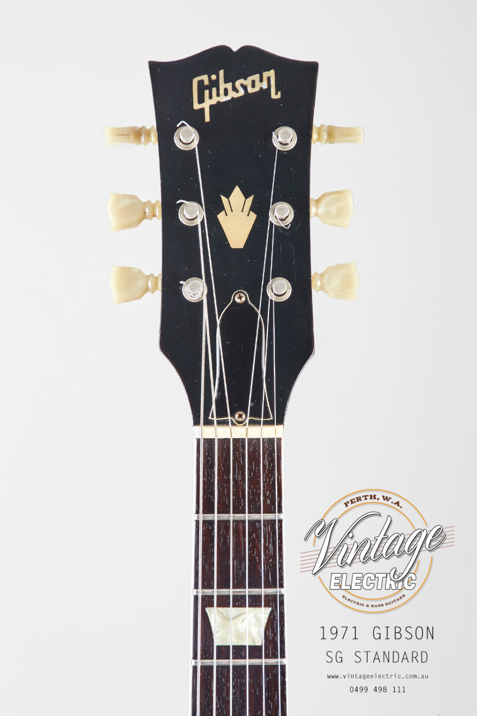 1971 Gibson SG Standard Headstock