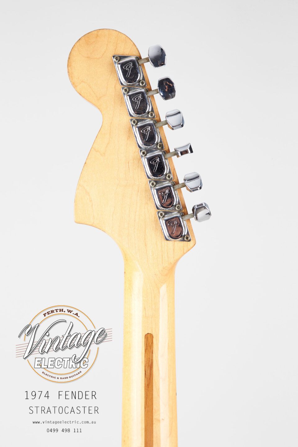 1974 Stratocaster Back of Headstock