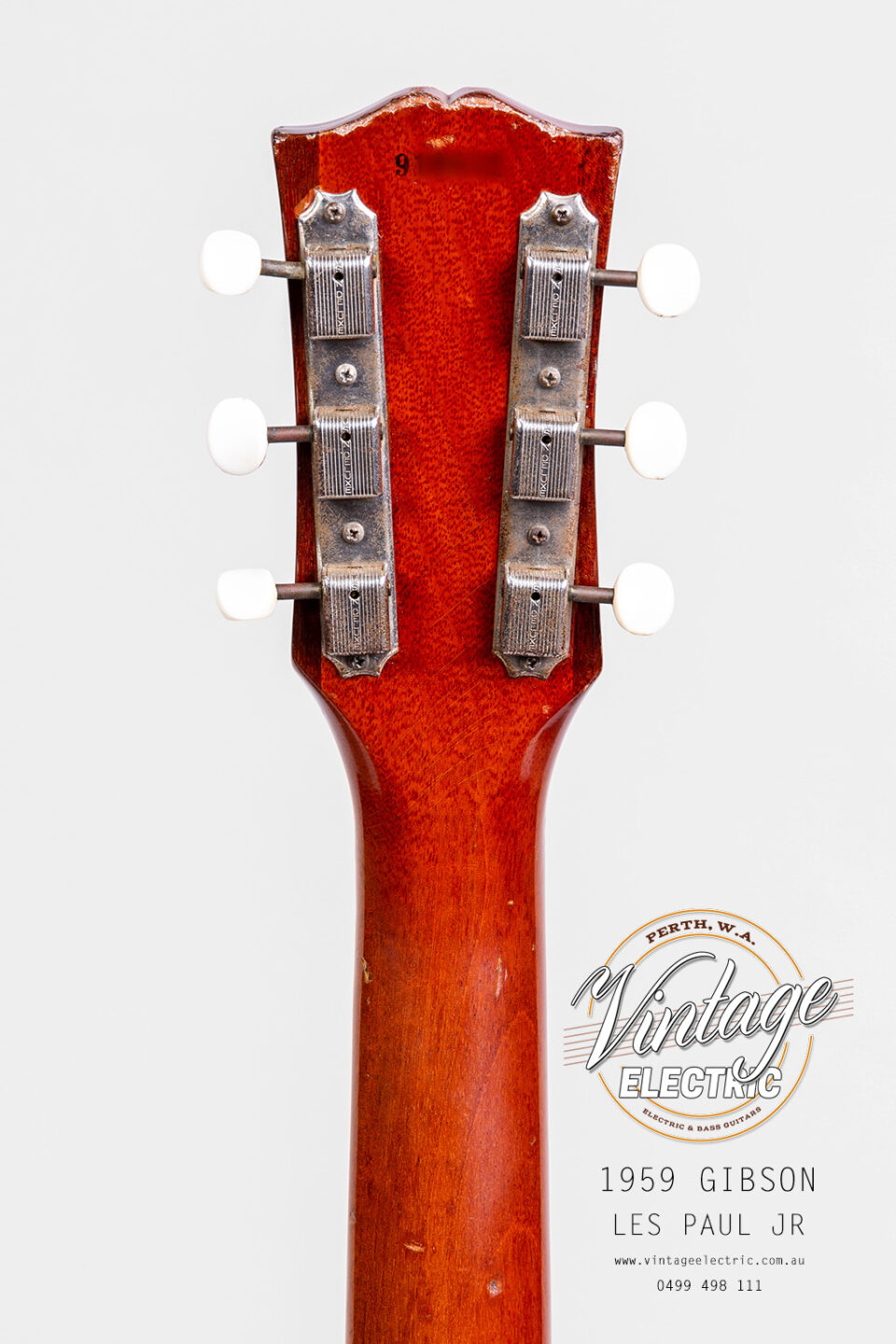 1959 Gibson Les Paul Jr JB Back of Headstock
