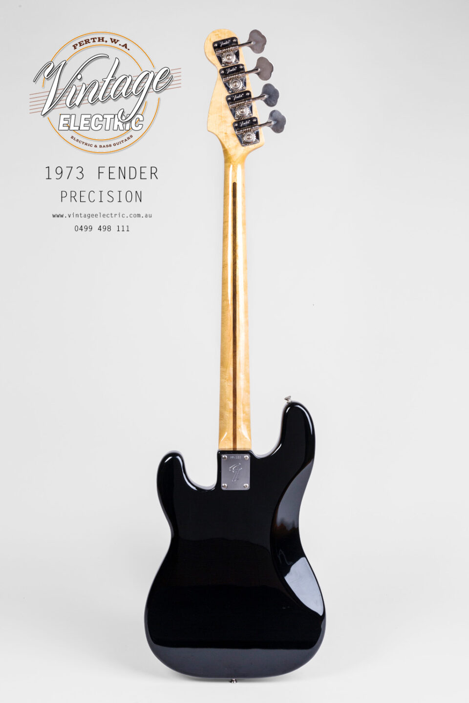 1973 Fender Precision Bass Black Back