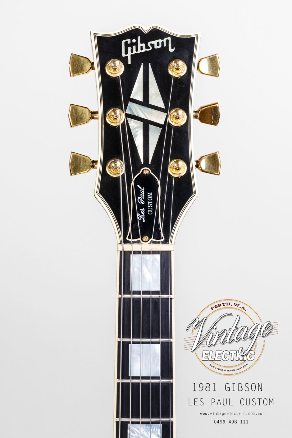 1981 Gibson Les Paul Custom Headstock