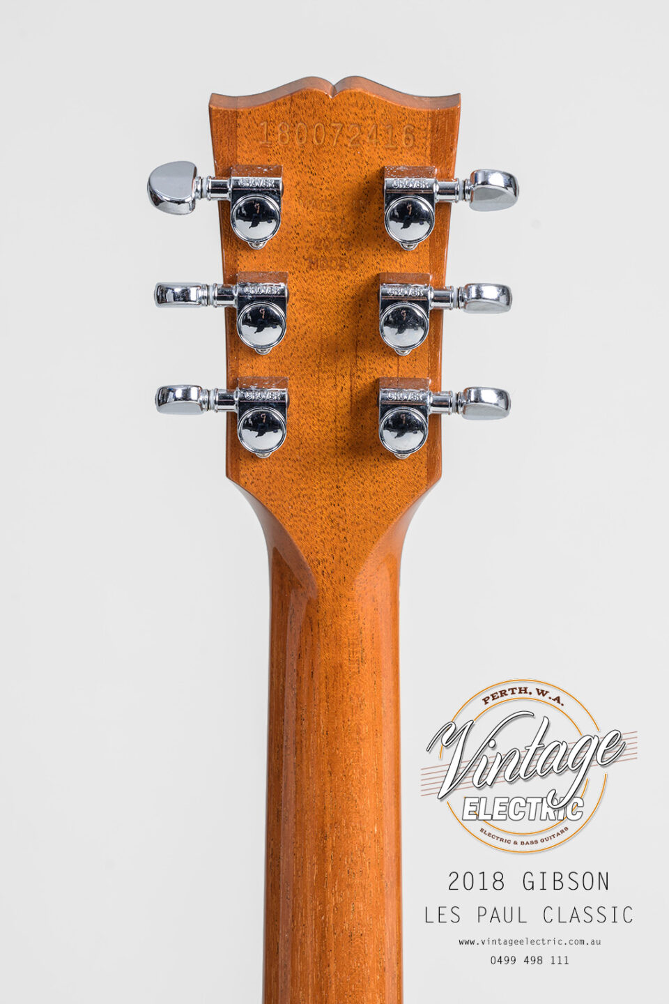2018 Gibson Les Paul Classic Back of Headstock