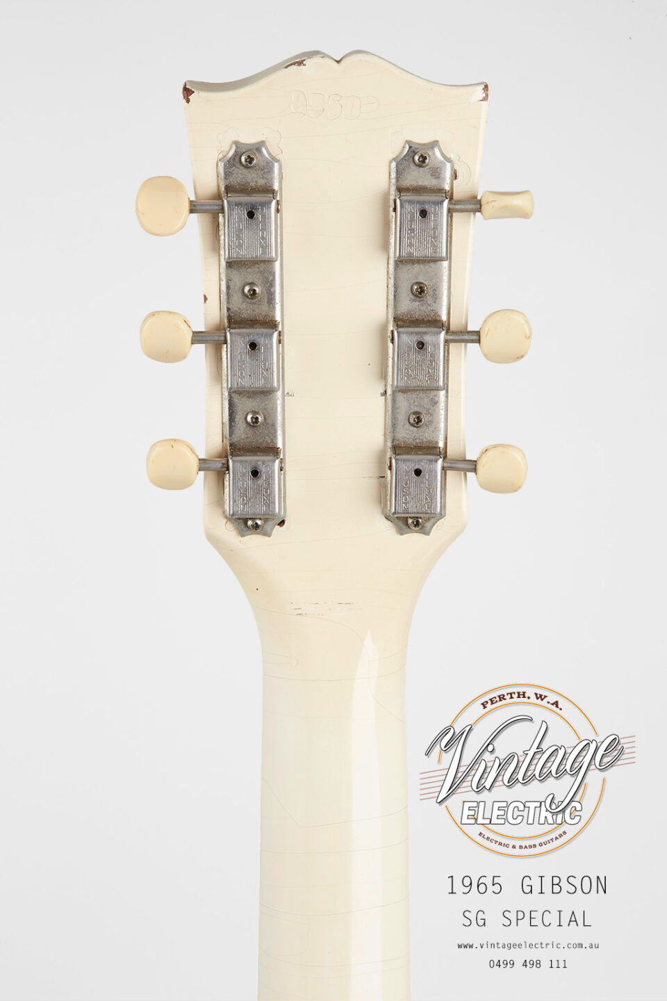 1965 Gibson SG Special Back of Headstock