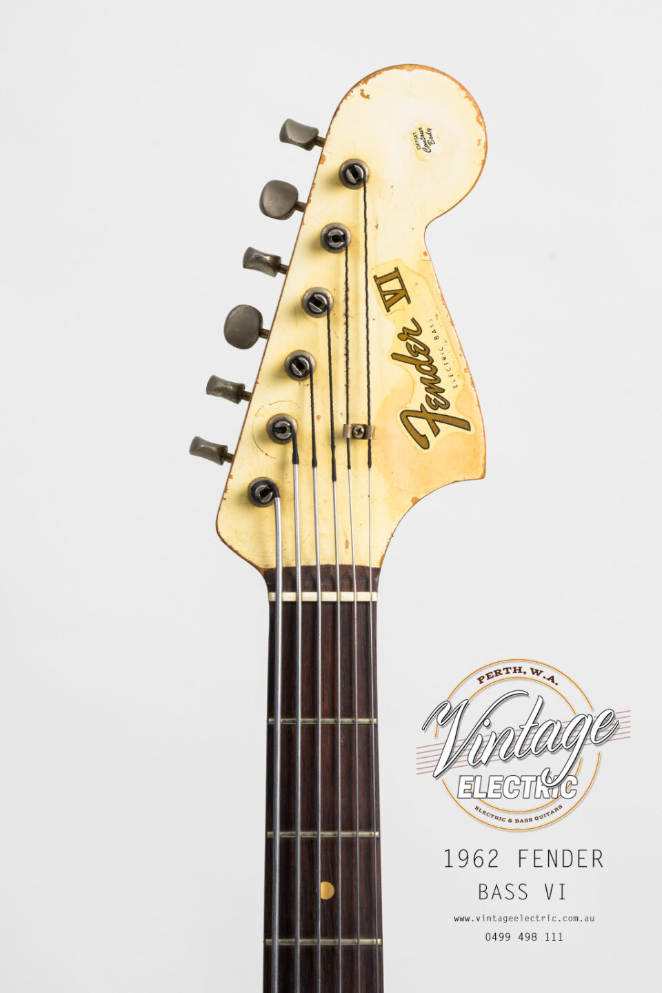 1962 Fender Bass VI Headstock