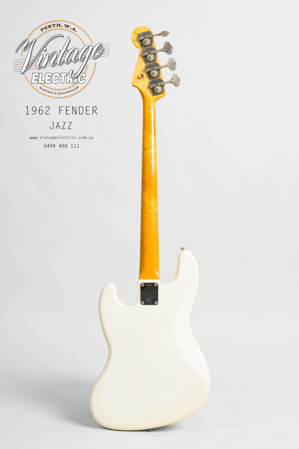 1962 Fender Jazz Back of Bass